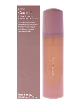 New Rare Beauty Find Comfort Body & Hair Mist - Mauve Pink Bottle